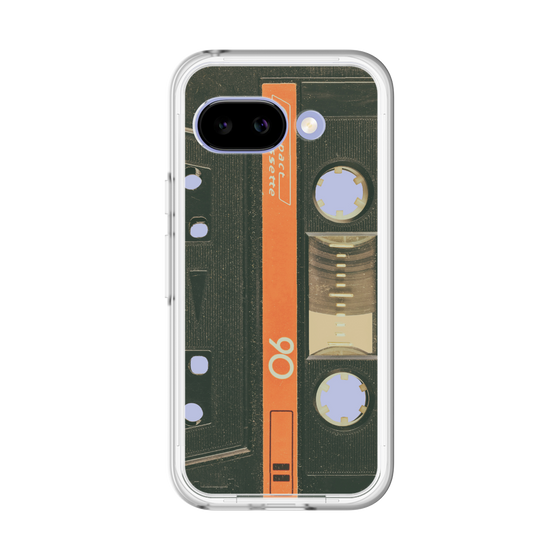 スリムプロテクションプレミアムケース［ RETORO CASSETTE TAPE - Opacity Black ］