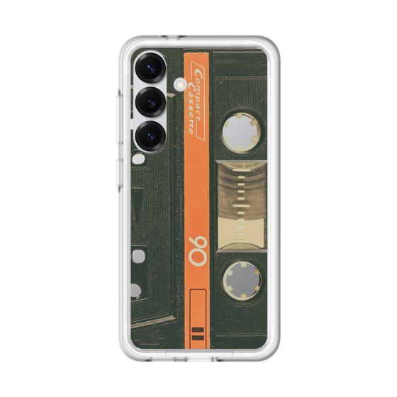 スリムプロテクションプレミアムケース［ RETORO CASSETTE TAPE - Opacity Black ］