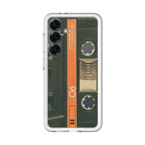 スリムプロテクションプレミアムケース［ RETORO CASSETTE TAPE - Opacity Black ］