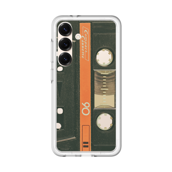 スリムプロテクションプレミアムケース［ RETORO CASSETTE TAPE - Opacity Black ］