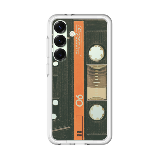 スリムプロテクションプレミアムケース［ RETORO CASSETTE TAPE - Opacity Black ］