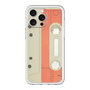 スリムプロテクションプレミアムケース［ RETORO CASSETTE TAPE - Opacity White ］