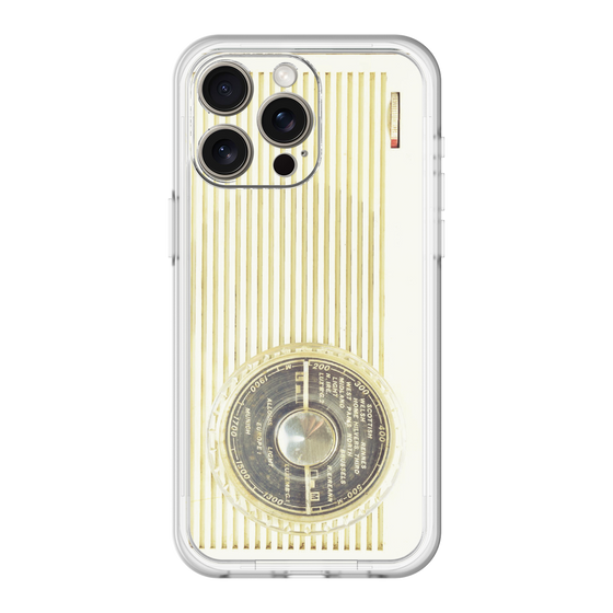 スリムプロテクションプレミアムケース［ RETORO RADIO - White ］