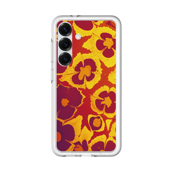 スリムプロテクションプレミアムケース［ y2k(Year2000) - Flower - Orange purple ］