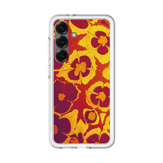 スリムプロテクションプレミアムケース［ y2k(Year2000) - Flower - Orange purple ］