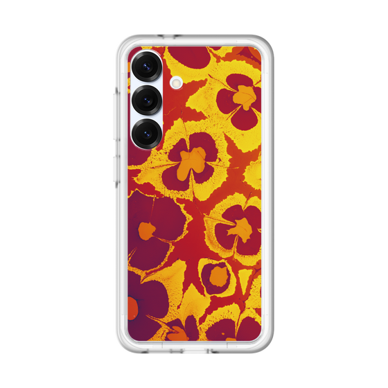 スリムプロテクションプレミアムケース［ y2k(Year2000) - Flower - Orange purple ］