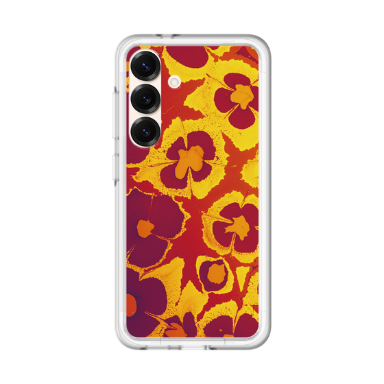 スリムプロテクションプレミアムケース［ y2k(Year2000) - Flower - Orange purple ］