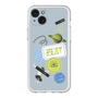 スリムプロテクションプレミアムケース［ Playful sticker - Dusty Blue ］