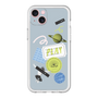 スリムプロテクションプレミアムケース［ Playful sticker - Dusty Blue ］