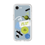 スリムプロテクションプレミアムケース［ Playful sticker - Dusty Blue ］