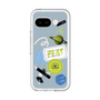 スリムプロテクションプレミアムケース［ Playful sticker - Dusty Blue ］