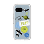 スリムプロテクションプレミアムケース［ Playful sticker - Dusty Blue ］