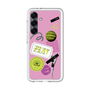 スリムプロテクションプレミアムケース［ Playful sticker - Dusty Pink ］