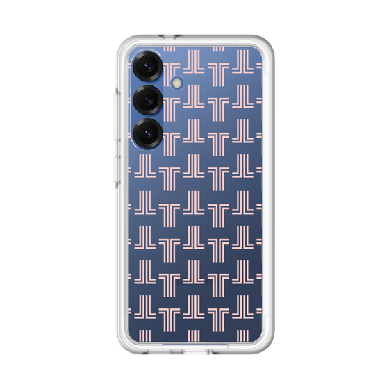 スリムプロテクションプレミアムケース［ LANVIN en Bleu - Monogram - Pink ］