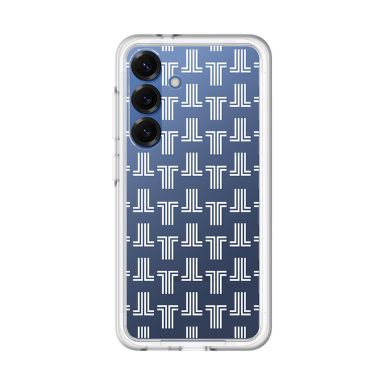 スリムプロテクションプレミアムケース［ LANVIN en Bleu - Monogram - White ］