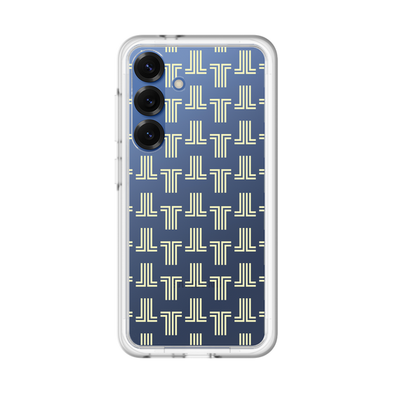 スリムプロテクションプレミアムケース［ LANVIN en Bleu - Monogram - Yellow ］