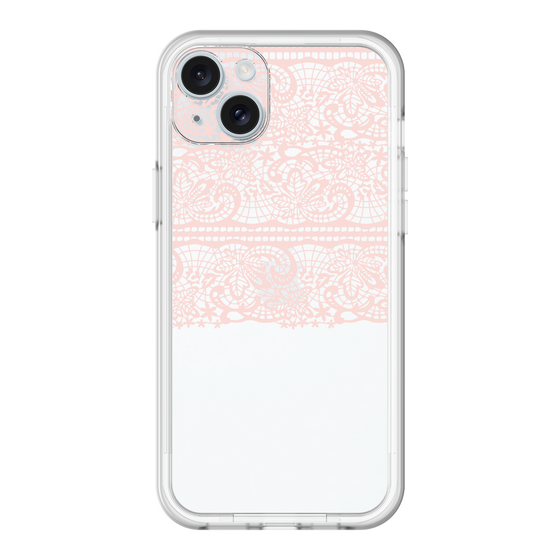 スリムプロテクションプレミアムケース［ LANVIN en Bleu - Lace - Pink ］