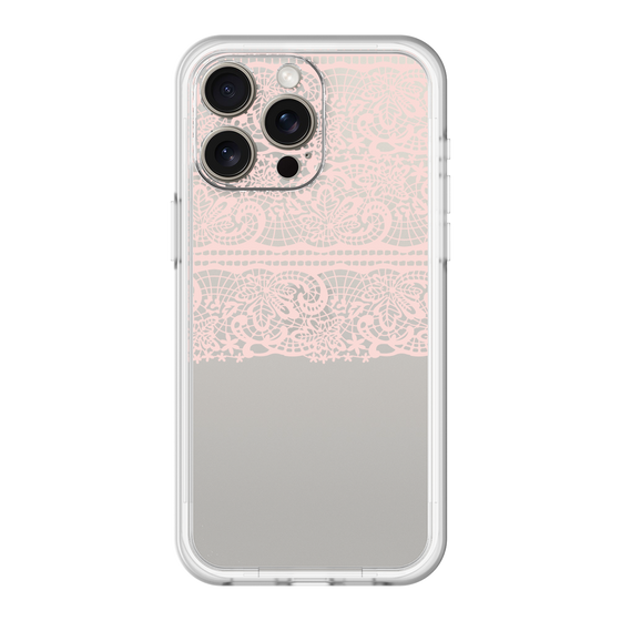 スリムプロテクションプレミアムケース［ LANVIN en Bleu - Lace - Pink ］