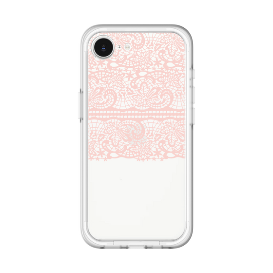 スリムプロテクションプレミアムケース［ LANVIN en Bleu - Lace - Pink ］