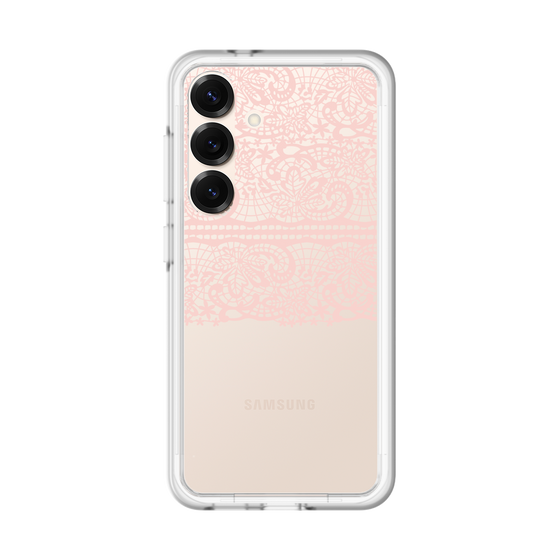 スリムプロテクションプレミアムケース［ LANVIN en Bleu - Lace - Pink ］