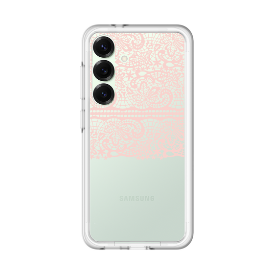 スリムプロテクションプレミアムケース［ LANVIN en Bleu - Lace - Pink ］