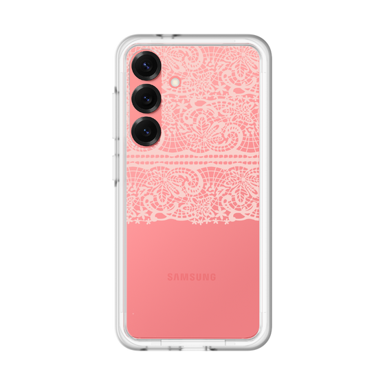 スリムプロテクションプレミアムケース［ LANVIN en Bleu - Lace - Pink ］