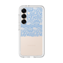 スリムプロテクションプレミアムケース［ LANVIN en Bleu - Lace - Blue ］