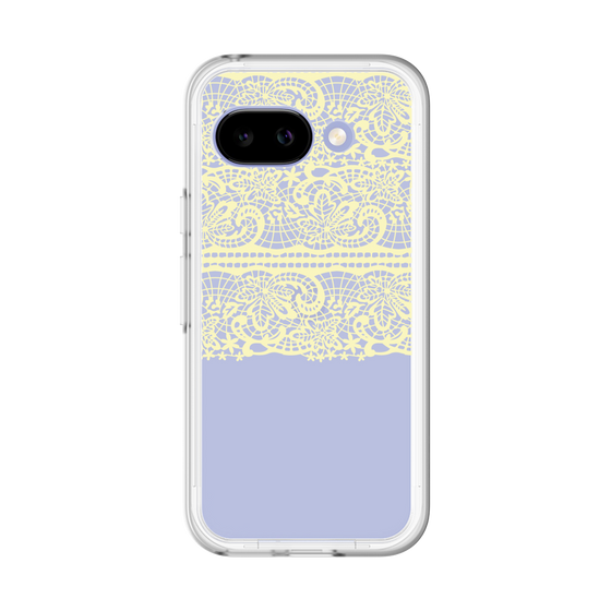 スリムプロテクションプレミアムケース［ LANVIN en Bleu - Lace - Yellow ］