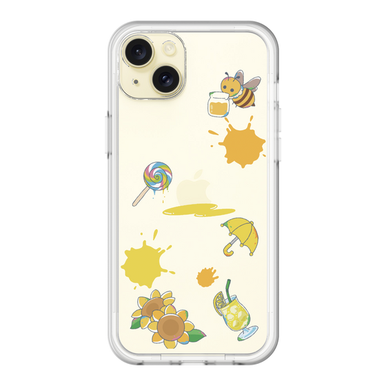 スリムプロテクションプレミアムケース［ DRAWING PAPER Yellow ］
