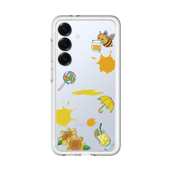 スリムプロテクションプレミアムケース［ DRAWING PAPER Yellow ］