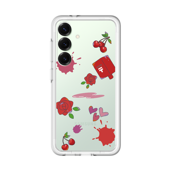 スリムプロテクションプレミアムケース［ DRAWING PAPER Red ］