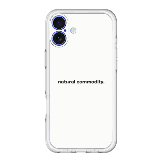 スリムプロテクションプレミアムケース［ NATURAL COMMODITY White ］