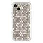 スリムプロテクションプレミアムケース［ LANVIN en Bleu - Logo Pattern - Black ］