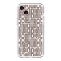 スリムプロテクションプレミアムケース［ LANVIN en Bleu - Logo Pattern - Black ］