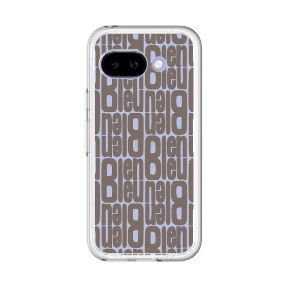スリムプロテクションプレミアムケース［ LANVIN en Bleu - Logo Pattern - Black ］