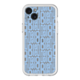 スリムプロテクションプレミアムケース［ LANVIN en Bleu - Logo Pattern - Blue ］