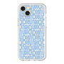 スリムプロテクションプレミアムケース［ LANVIN en Bleu - Logo Pattern - Blue ］