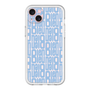 スリムプロテクションプレミアムケース［ LANVIN en Bleu - Logo Pattern - Blue ］