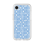 スリムプロテクションプレミアムケース［ LANVIN en Bleu - Logo Pattern - Blue ］