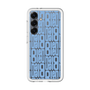 スリムプロテクションプレミアムケース［ LANVIN en Bleu - Logo Pattern - Blue ］