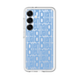スリムプロテクションプレミアムケース［ LANVIN en Bleu - Logo Pattern - Blue ］