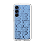 スリムプロテクションプレミアムケース［ LANVIN en Bleu - Logo Pattern - Blue ］