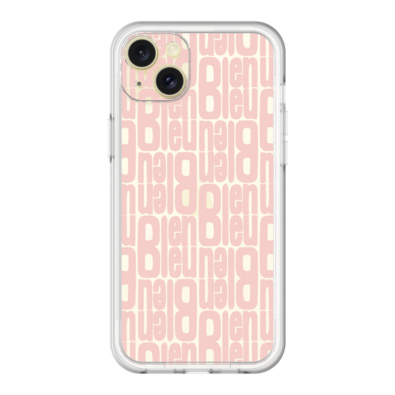 スリムプロテクションプレミアムケース［ LANVIN en Bleu - Logo Pattern - Pink ］