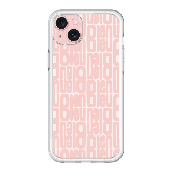 スリムプロテクションプレミアムケース［ LANVIN en Bleu - Logo Pattern - Pink ］