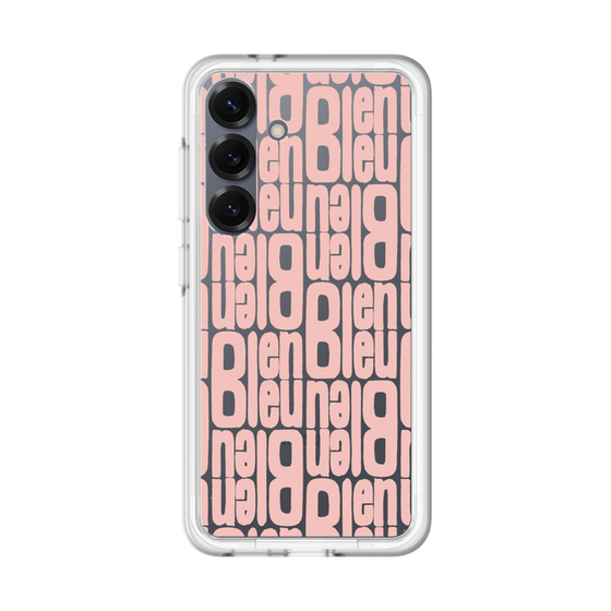 スリムプロテクションプレミアムケース［ LANVIN en Bleu - Logo Pattern - Pink ］