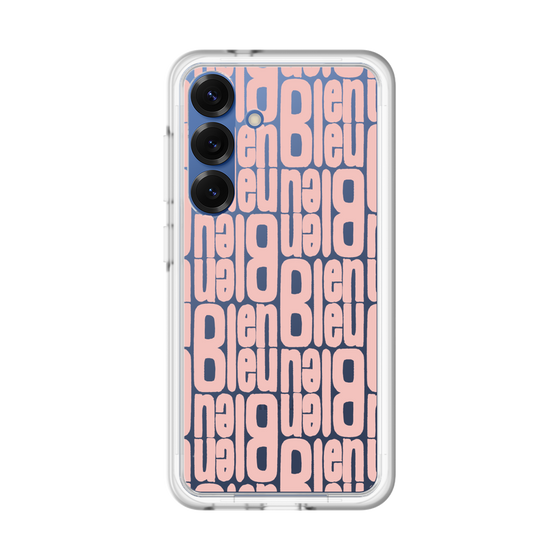 スリムプロテクションプレミアムケース［ LANVIN en Bleu - Logo Pattern - Pink ］