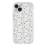 スリムプロテクションプレミアムケース［ LANVIN en Bleu - Logo Pattern - White ］