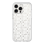 スリムプロテクションプレミアムケース［ LANVIN en Bleu - Logo Pattern - White ］