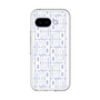 スリムプロテクションプレミアムケース［ LANVIN en Bleu - Logo Pattern - White ］