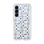 スリムプロテクションプレミアムケース［ LANVIN en Bleu - Logo Pattern - White ］